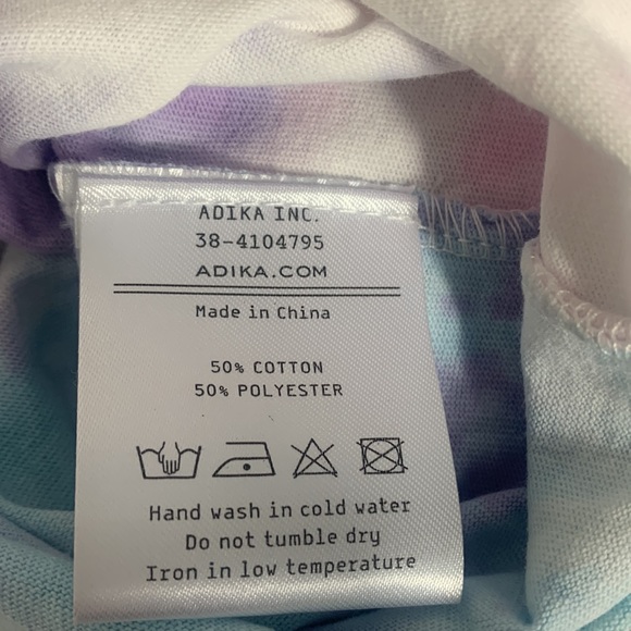 Adika Tie Dye Spaghetti Strap Tank Bodysuit Sz S/M - Picture 5 of 6